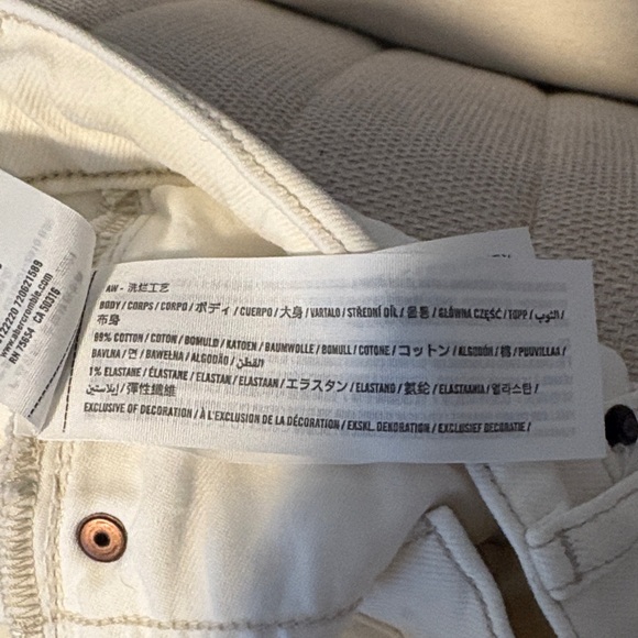 Abercrombie & Fitch Off White The ‘90s Straight Ultra High Rise Jeans - Picture 5 of 5